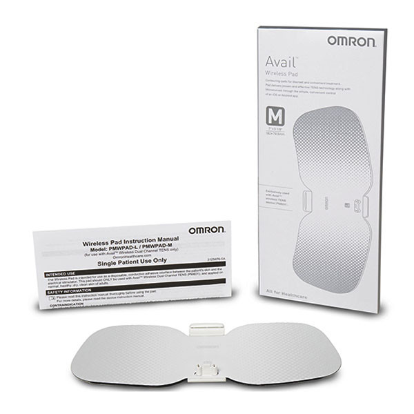 Omron PMWPAD-M - Wireless Pad for Avail TENS Unit - Medium, IM, Quick Start Guide